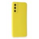 Newface Samsung Galaxy S21 Kılıf First Silikon - Sarı