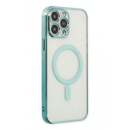 Newface iPhone 14 Pro Max Kılıf Magneticsafe Lazer Silikon - Haki Yeşil Newface iPhone 14 Pro Max Kılıf Magneticsafe Lazer Silikon - Haki Yeşil