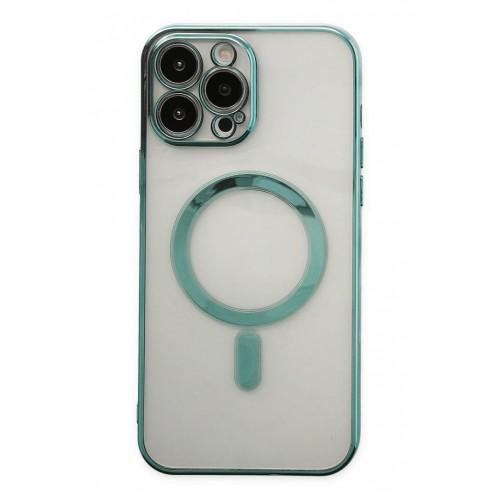 Newface iPhone 14 Pro Max Kılıf Magneticsafe Lazer Silikon - Haki Yeşil Newface iPhone 14 Pro Max Kılıf Magneticsafe Lazer Silikon - Haki Yeşil