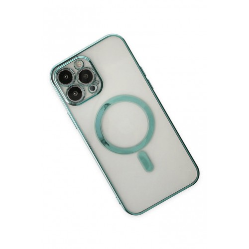 Newface iPhone 14 Pro Max Kılıf Magneticsafe Lazer Silikon - Haki Yeşil Newface iPhone 14 Pro Max Kılıf Magneticsafe Lazer Silikon - Haki Yeşil