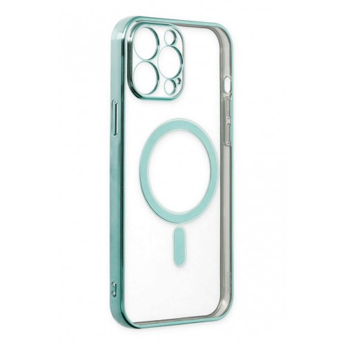Newface iPhone 14 Pro Max Kılıf Magneticsafe Lazer Silikon - Haki Yeşil Newface iPhone 14 Pro Max Kılıf Magneticsafe Lazer Silikon - Haki Yeşil