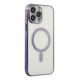 Newface iPhone 14 Pro Max Kılıf Magneticsafe Lazer Silikon - Mor Newface iPhone 14 Pro Max Kılıf Magneticsafe Lazer Silikon - Mor