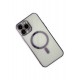 Newface iPhone 14 Pro Max Kılıf Magneticsafe Lazer Silikon - Mor Newface iPhone 14 Pro Max Kılıf Magneticsafe Lazer Silikon - Mor