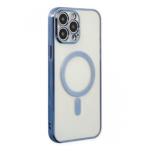 Newface iPhone 14 Pro Max Kılıf Magneticsafe Lazer Silikon - Sierra Blue Newface iPhone 14 Pro Max Kılıf Magneticsafe Lazer Silikon - Sierra Blue