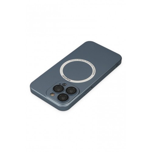 Newface iPhone 14 Pro Max Kılıf Jack Magneticsafe Lens Silikon - Sierra Blue Newface iPhone 14 Pro Max Kılıf Jack Magneticsafe Lens Silikon - Sierra Blue