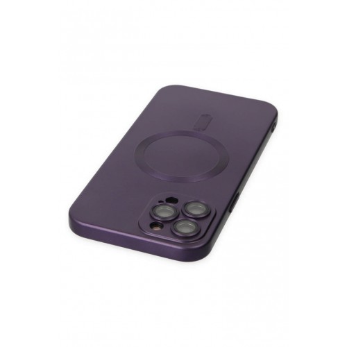 Newface iPhone 12 Pro Max Kılıf Moshi Lens Magneticsafe Silikon - Mor Newface iPhone 12 Pro Max Kılıf Moshi Lens Magneticsafe Silikon - Mor