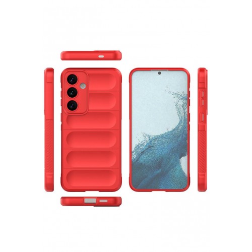 Newface Samsung Galaxy S24 Kılıf Optimum Silikon - Kırmızı Newface Samsung Galaxy S24 Kılıf Optimum Silikon - Kırmızı