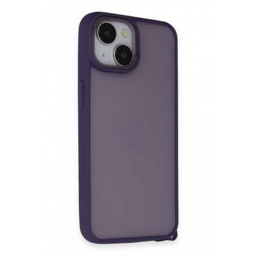 Newface iPhone 15 Kılıf Elegant Kapak - Derin Mor Newface iPhone 15 Kılıf Elegant Kapak - Derin Mor