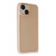 Newface iPhone 15 Kılıf Elegant Kapak - Pudra