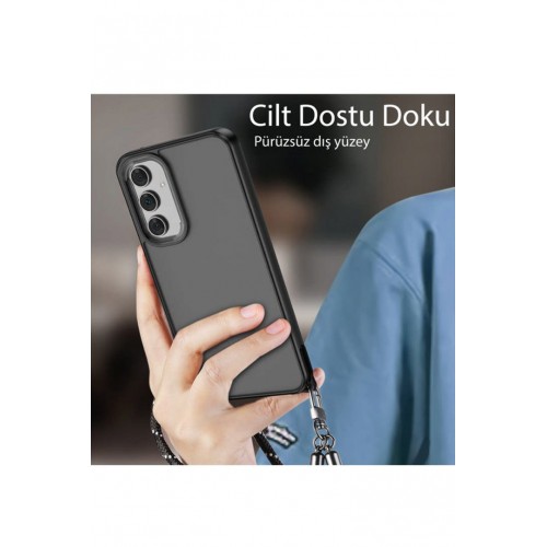 Newface Samsung Galaxy A34 5G Kılıf Elegant Kapak - Siyah Newface Samsung Galaxy A34 5G Kılıf Elegant Kapak - Siyah