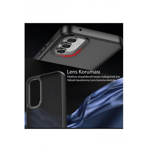 Newface Samsung Galaxy S23 FE Kılıf Elegant Kapak - Derin Mor Newface Samsung Galaxy S23 FE Kılıf Elegant Kapak - Derin Mor