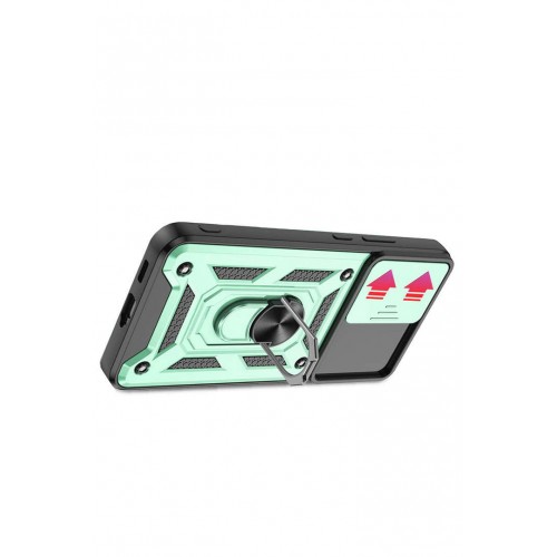 Newface Samsung Galaxy S22 Kılıf Pars Lens Yüzüklü Silikon - Yeşil Newface Samsung Galaxy S22 Kılıf Pars Lens Yüzüklü Silikon - Yeşil