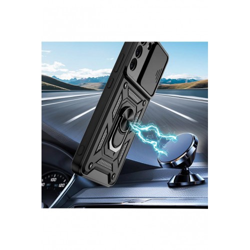 Newface Samsung Galaxy S22 Kılıf Pars Lens Yüzüklü Silikon - Yeşil Newface Samsung Galaxy S22 Kılıf Pars Lens Yüzüklü Silikon - Yeşil