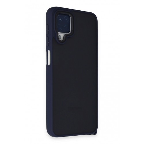 Newface Samsung Galaxy A12 Kılıf Elegant Kapak - Lacivert Newface Samsung Galaxy A12 Kılıf Elegant Kapak - Lacivert