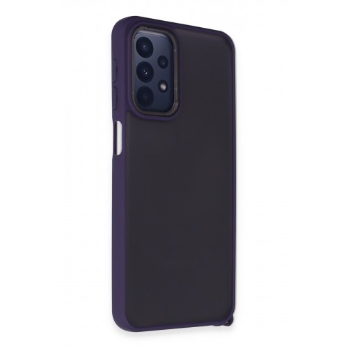 Newface Samsung Galaxy A33 5G Kılıf Elegant Kapak - Derin Mor Newface Samsung Galaxy A33 5G Kılıf Elegant Kapak - Derin Mor
