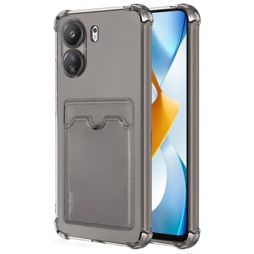 Newface Xiaomi Redmi 13C Kılıf Kart Şeffaf Silikon - Şeffaf Newface Xiaomi Redmi 13C Kılıf Kart Şeffaf Silikon - Şeffaf