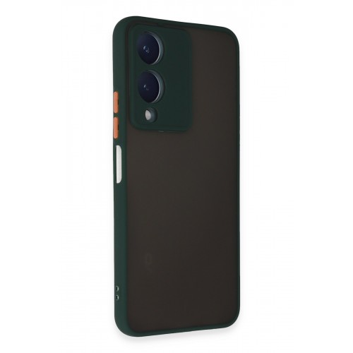 Newface Vivo Y17S Kılıf Montreal Silikon Kapak - Yeşil Newface Vivo Y17S Kılıf Montreal Silikon Kapak - Yeşil
