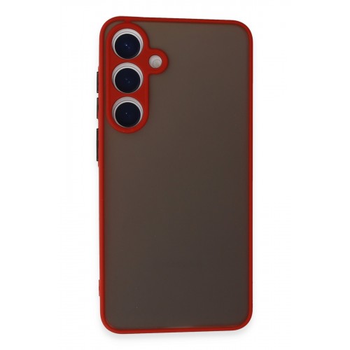 Newface Samsung Galaxy S24 Plus Kılıf Montreal Silikon Kapak - Kırmızı