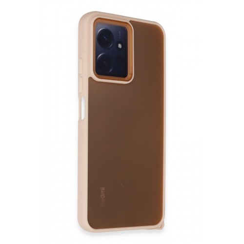 Newface Xiaomi Redmi Note 12 4G Kılıf Elegant Kapak - Pudra Newface Xiaomi Redmi Note 12 4G Kılıf Elegant Kapak - Pudra