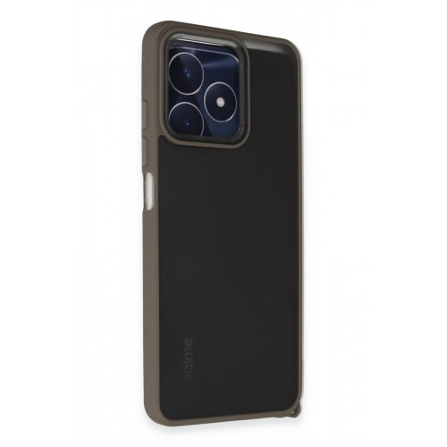 Newface Realme C53 Kılıf Elegant Kapak - Titan Gri Newface Realme C53 Kılıf Elegant Kapak - Titan Gri