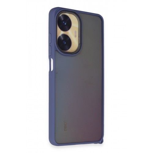 Newface Realme C55 Kılıf Elegant Kapak - Açık Mavi Newface Realme C55 Kılıf Elegant Kapak - Açık Mavi