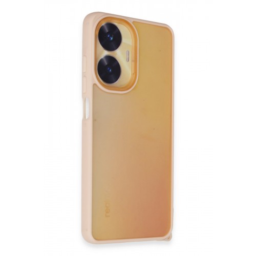 Newface Realme C55 Kılıf Elegant Kapak - Pudra Newface Realme C55 Kılıf Elegant Kapak - Pudra