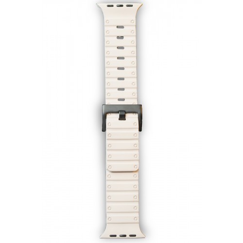 Newface Apple Watch 42mm Magnus Mıknatıslı Silikon Kordon - Yıldız Işığı Newface Apple Watch 42mm Magnus Mıknatıslı Silikon Kordon - Yıldız Işığı