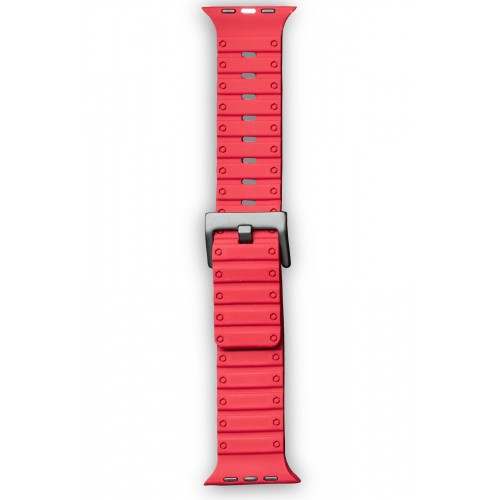 Newface Apple Watch 42mm Magnus Mıknatıslı Silikon Kordon - Kırmızı Newface Apple Watch 42mm Magnus Mıknatıslı Silikon Kordon - Kırmızı