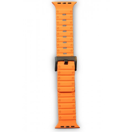 Newface Apple Watch 42mm Magnus Mıknatıslı Silikon Kordon - Turuncu Newface Apple Watch 42mm Magnus Mıknatıslı Silikon Kordon - Turuncu