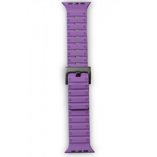 Newface Apple Watch 42mm Magnus Mıknatıslı Silikon Kordon - Mor Newface Apple Watch 42mm Magnus Mıknatıslı Silikon Kordon - Mor
