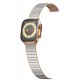 Newface Apple Watch 41mm Made Metal Kordon - Gümüş-Rose Gold Newface Apple Watch 41mm Made Metal Kordon - Gümüş-Rose Gold