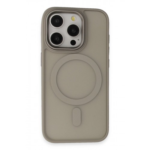 Newface iPhone 15 Pro Max Kılıf Oslo Magsafe Kapak - Titan Gri Newface iPhone 15 Pro Max Kılıf Oslo Magsafe Kapak - Titan Gri