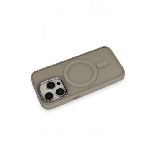 Newface iPhone 15 Pro Max Kılıf Oslo Magsafe Kapak - Titan Gri Newface iPhone 15 Pro Max Kılıf Oslo Magsafe Kapak - Titan Gri