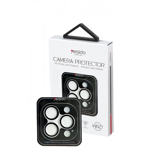 Yesido iPhone 15 Pro Max WB27 Metal Kamera Lens - Beyaz Yesido iPhone 15 Pro Max WB27 Metal Kamera Lens - Beyaz