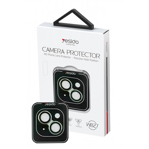 Yesido iPhone 15 WB27 Metal Kamera Lens - Yeşil Yesido iPhone 15 WB27 Metal Kamera Lens - Yeşil