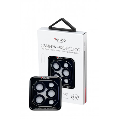 Yesido iPhone 14 Pro Max WB27 Metal Kamera Lens - Siyah Yesido iPhone 14 Pro Max WB27 Metal Kamera Lens - Siyah