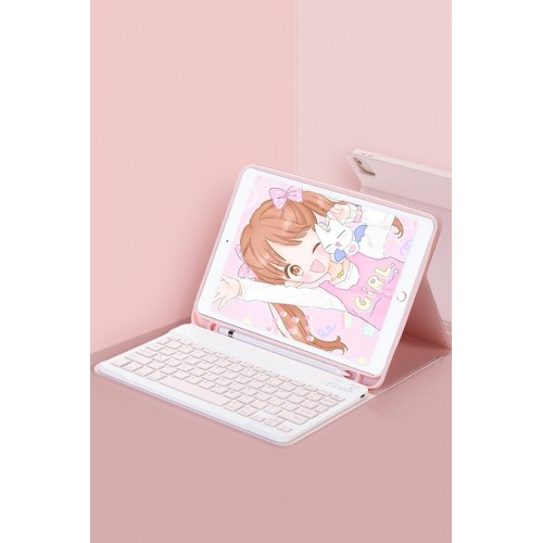 Newface iPad 9.7 (2017) Kılıf KC01 Smart Klavyeli Tablet Kılıfı - Pembe Newface iPad 9.7 (2017) Kılıf KC01 Smart Klavyeli Tablet Kılıfı - Pembe