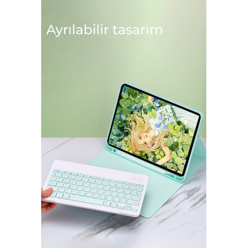 Newface iPad 9.7 (2017) Kılıf KC01 Smart Klavyeli Tablet Kılıfı - Pembe Newface iPad 9.7 (2017) Kılıf KC01 Smart Klavyeli Tablet Kılıfı - Pembe