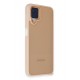 Newface Samsung Galaxy M12 Kılıf Elegant Kapak - Pudra Newface Samsung Galaxy M12 Kılıf Elegant Kapak - Pudra