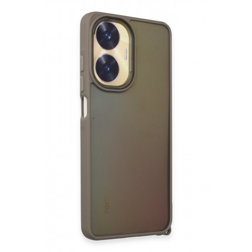 Newface Realme C55 Kılıf Elegant Kapak - Titan Gri Newface Realme C55 Kılıf Elegant Kapak - Titan Gri