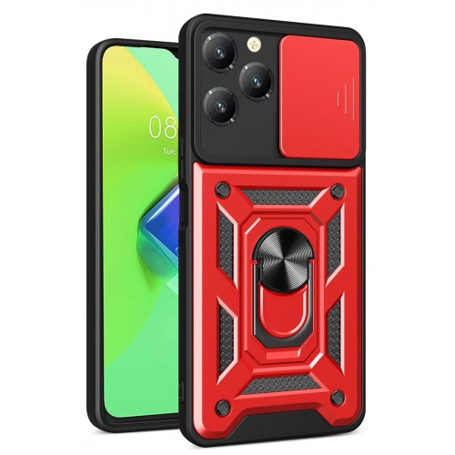 Newface İnfinix Hot 40 Pro Kılıf Pars Lens Yüzüklü Silikon - Kırmızı Newface İnfinix Hot 40 Pro Kılıf Pars Lens Yüzüklü Silikon - Kırmızı