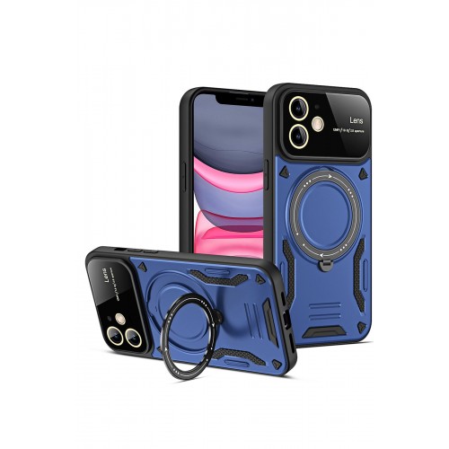 Newface iPhone 11 Kılıf Joy Lens Standlı Kapak - Lacivert Newface iPhone 11 Kılıf Joy Lens Standlı Kapak - Lacivert