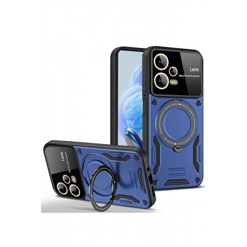 Newface Xiaomi Redmi Note 12 Pro 5G Kılıf Joy Lens Standlı Kapak - Lacivert Newface Xiaomi Redmi Note 12 Pro 5G Kılıf Joy Lens Standlı Kapak - Lacivert