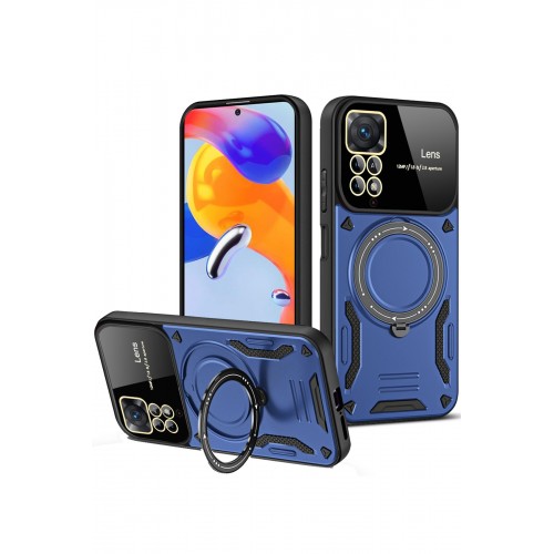 Newface Xiaomi Redmi Note 12 Pro 4G Kılıf Joy Lens Standlı Kapak - Lacivert Newface Xiaomi Redmi Note 12 Pro 4G Kılıf Joy Lens Standlı Kapak - Lacivert