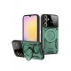 Newface Samsung Galaxy A34 5G Kılıf Joy Lens Standlı Kapak - Koyu Yeşil Newface Samsung Galaxy A34 5G Kılıf Joy Lens Standlı Kapak - Koyu Yeşil