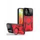 Newface Xiaomi Redmi 12C Kılıf Joy Lens Standlı Kapak - Kırmızı Newface Xiaomi Redmi 12C Kılıf Joy Lens Standlı Kapak - Kırmızı