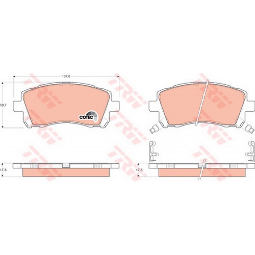 x ÖN BALATA SUBARU FORESTER 2.0-2.0T 97-02 -LEGACY II 2.5I 4WD 96-99 x ÖN BALATA SUBARU FORESTER 2.0-2.0T 97-02 -LEGACY II 2.5I 4WD 96-99