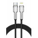 Earldom EC-PD01i 1M 20W Type-C to Lightning PD Hızlı Şarj Kablosu - Siyah Earldom EC-PD01i 1M 20W Type-C to Lightning PD Hızlı Şarj Kablosu - Siyah