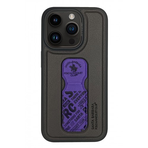Santa Barbara Polo Racquet Club iPhone 15 Pro Max Blaise Stand Kapak - Mor Santa Barbara Polo Racquet Club iPhone 15 Pro Max Blaise Stand Kapak - Mor