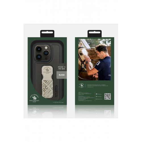 Santa Barbara Polo Racquet Club iPhone 15 Pro Max Blaise Stand Kapak - Mor Santa Barbara Polo Racquet Club iPhone 15 Pro Max Blaise Stand Kapak - Mor